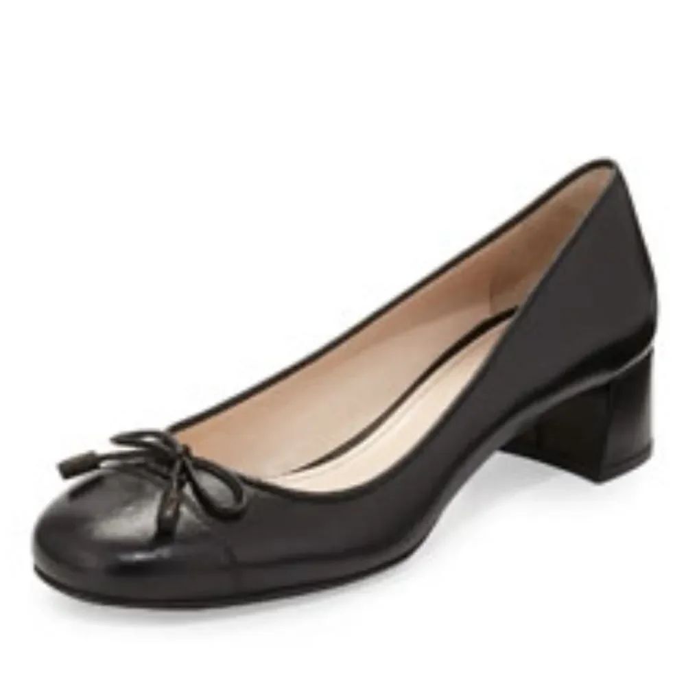 BRAND NEW KATE SPADE NEW YORK WOMEN'S BEV BOW PATENT LEATHER BLOCK HEEL